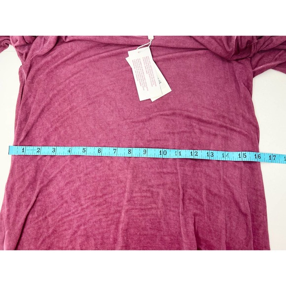 Scandal women’s tunic top 3/4 sleeve small / medium raspberry pink BoHo NWT - Picture 10 of 10